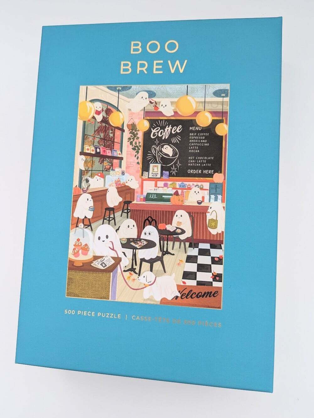 NEW IN BOX Hobbry "Boo Brew" 500-Piece Halloween Puzzle